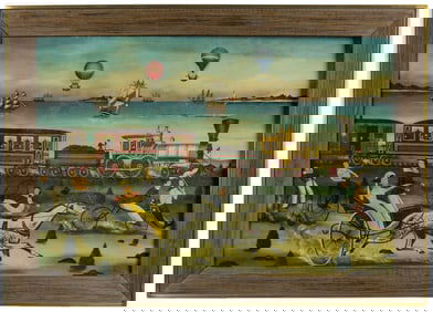 CAHOON, Ralph Jr. (American, 1910-1982). Mounted Print of a...