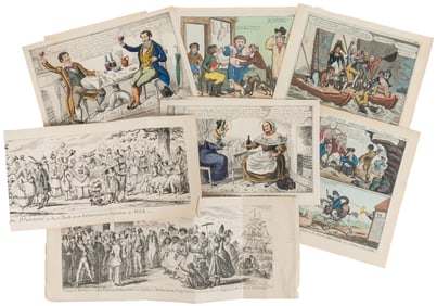 [CRUIKSHANK, George (British, 1792-1878), illustrator] Grou...