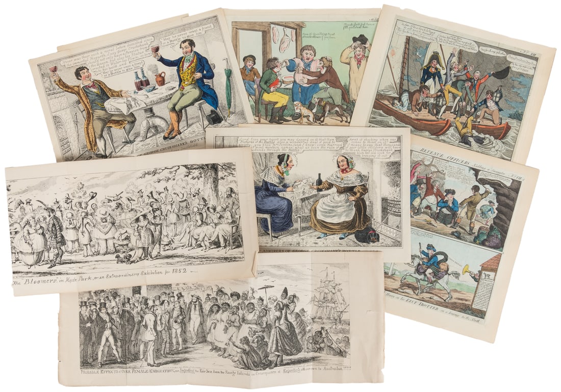 [CRUIKSHANK, George (British, 1792-1878), illustrator] Grou... (1 of 1)
