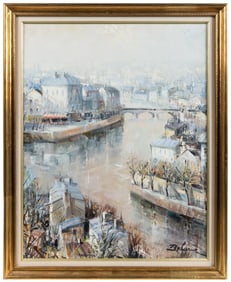 DELARUE, Lucien (French, 1925-2011). La Seine a Paris. Circ...