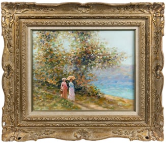Cygne, E. J. (French, 1925-2011). Lac Lemon. Circa 1980s. O...