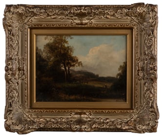 ARTIST UNKNOWN. Untitled (Countryside Landscape). Late 19th...