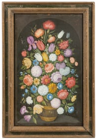 ARTIST UNKNOWN (20th century). Untitled. (Decorative Floral...