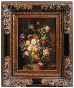 [UNKNOWN ARTIST]. Untitled Still Life of Flowers in Vase. [...