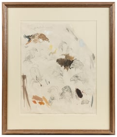 LOATES, Glen (Canadian, b. 1945). Red Tailed Hawk Study. No...