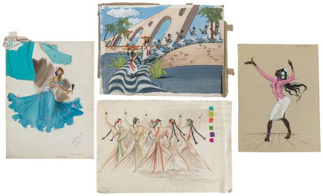 [THEATRE]. [COLE, Jack (1911-1974), artist]. Group of 8 Pai...