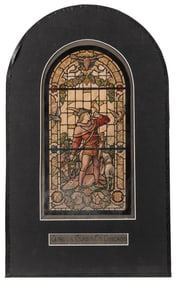 [STAINED GLASS]. CLINTON GLASS CO. Maquette for a stained g...