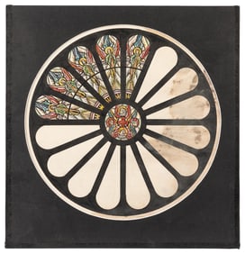 [STAINED GLASS]. CLINTON GLASS CO. Maquettes for three wind...