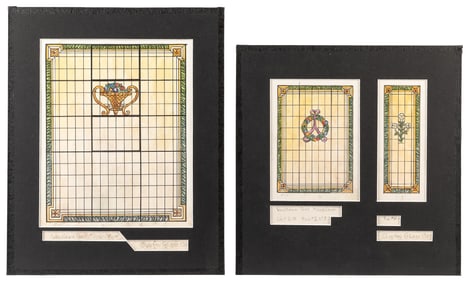 [STAINED GLASS]. CLINTON GLASS CO. Woodlawn Park Mausoleum ...