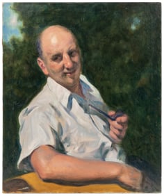 POND, Dana (Hungarian, 1881-1962). Untitled. (Man with Pipe...