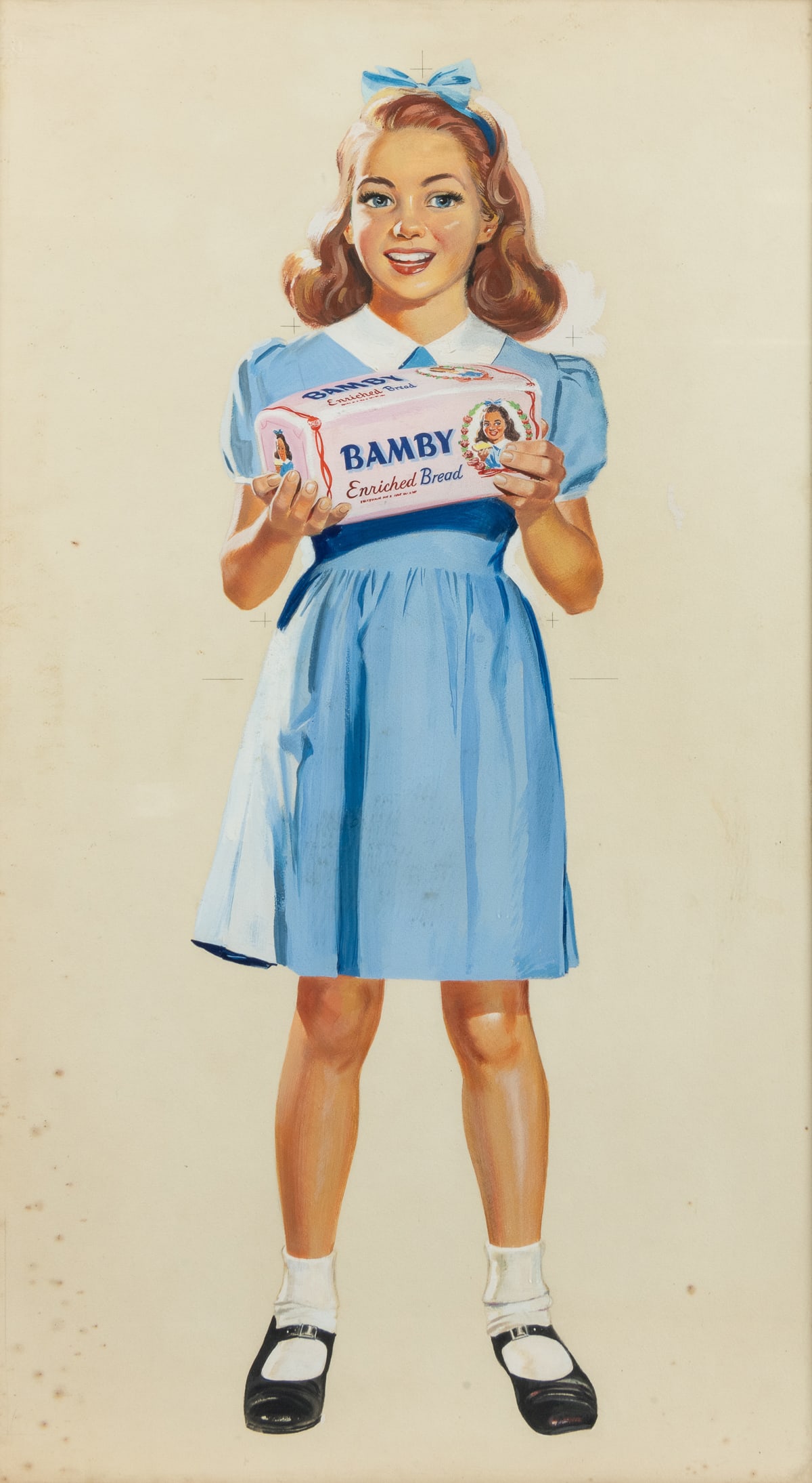 Bamby Bread Illustration. (American, circa 1930s). Gouache ... (1 of 2)