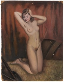 ARTIST UNKNOWN (American, 20th century). Female Nude. Not d...