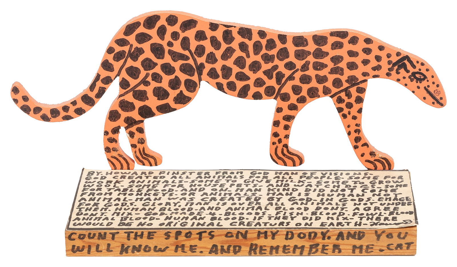FINSTER, Howard (American, 1916-2001). Cheetah #13,694. 199... (1 of 2)