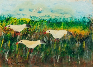 DAWSON, William (American, 1901-1990). Untitled. (Three Bir...