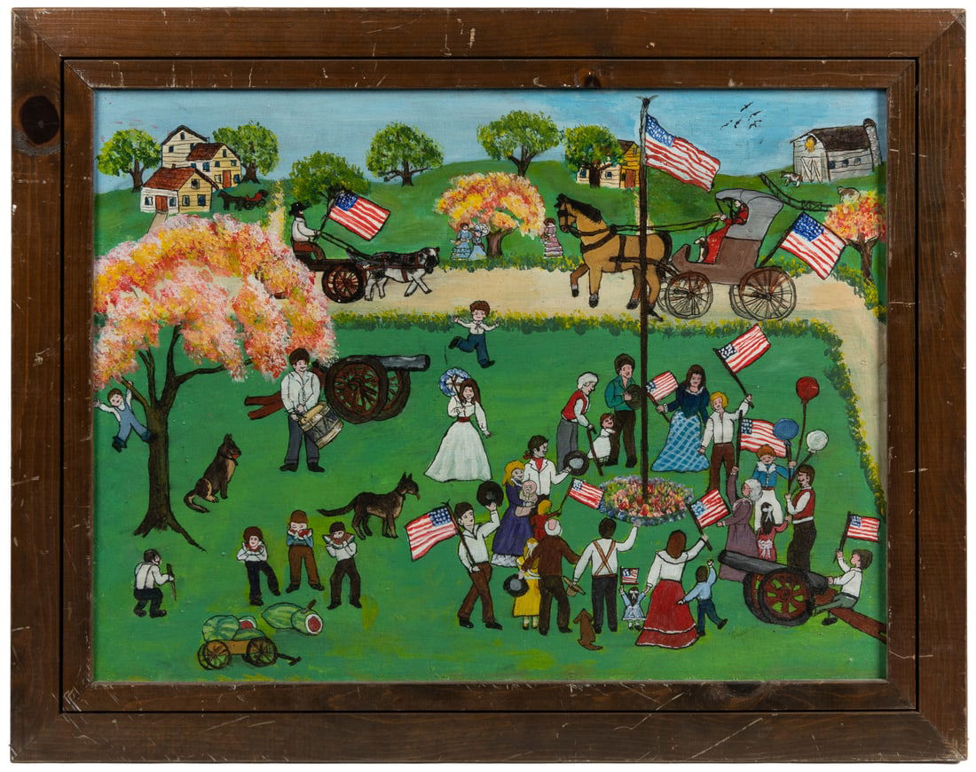 [ARTIST UNKNOWN] Untitled (Flag Day). (American, 20th centu... (1 of 1)