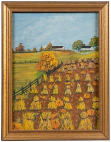 BELL, Jesse (American 20th century). Untitled. (Pumpkin Pat...