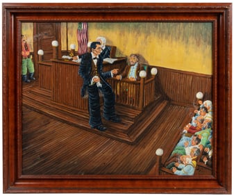 NEES, Gerald (American, b. 1938). Untitled (Lincoln the Law...