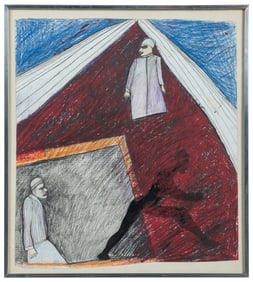 LAGERHOLM, Mana (Swedish, 1946-2001). Escape. 1977. Mixed m...