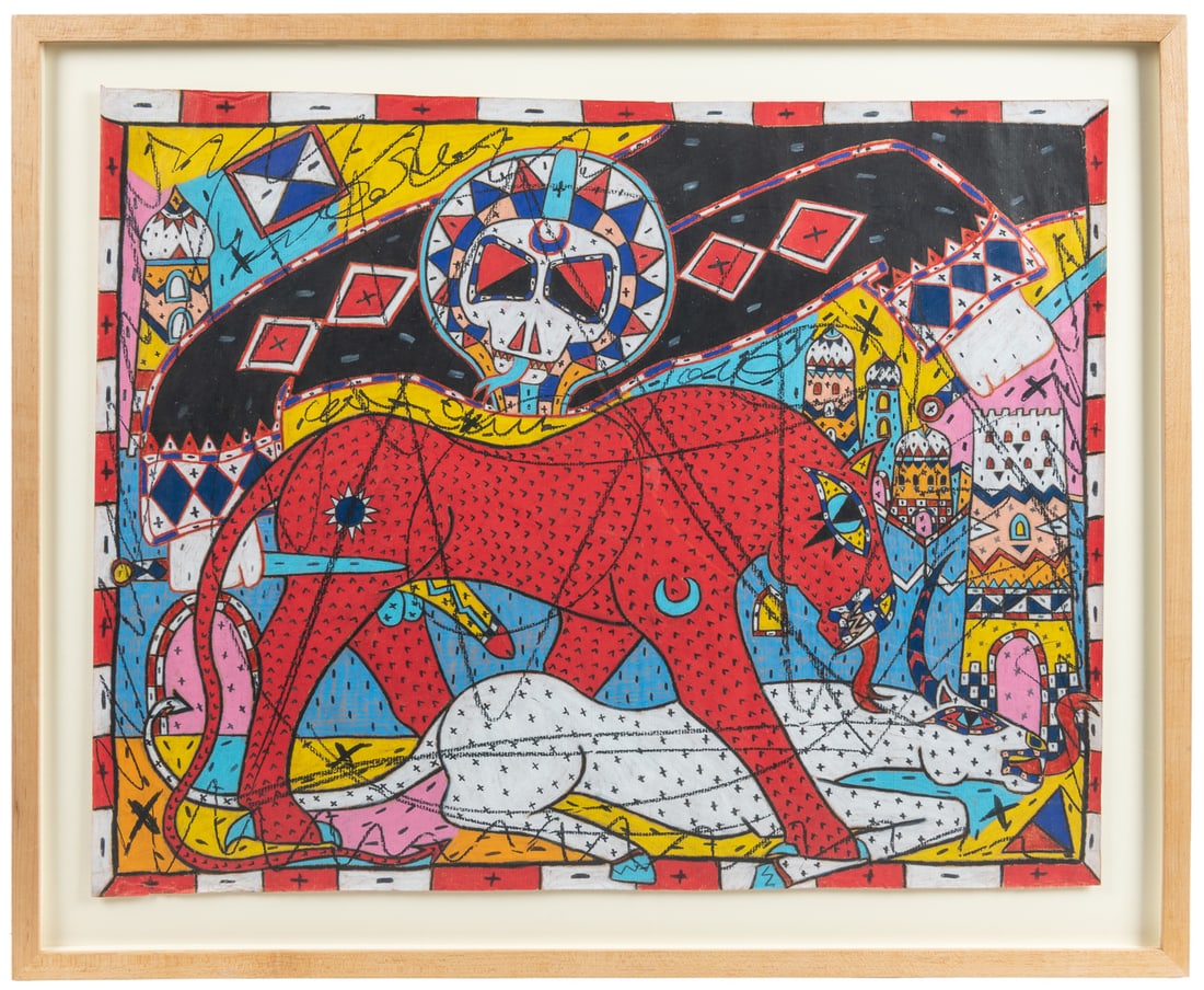 BURLAND, Francois (Swiss, b. 1958). Untitled. 1986. Mixed m... (1 of 1)