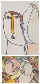 LOUDEN, Albert (British b. 1943). Untitled. Two works. Circ...