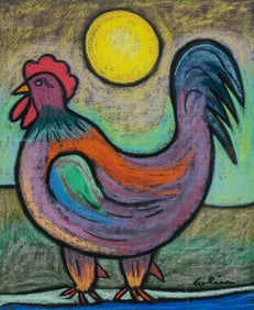 COLIN, George (American, 1929-2014). Untitled (Rooster). Si...