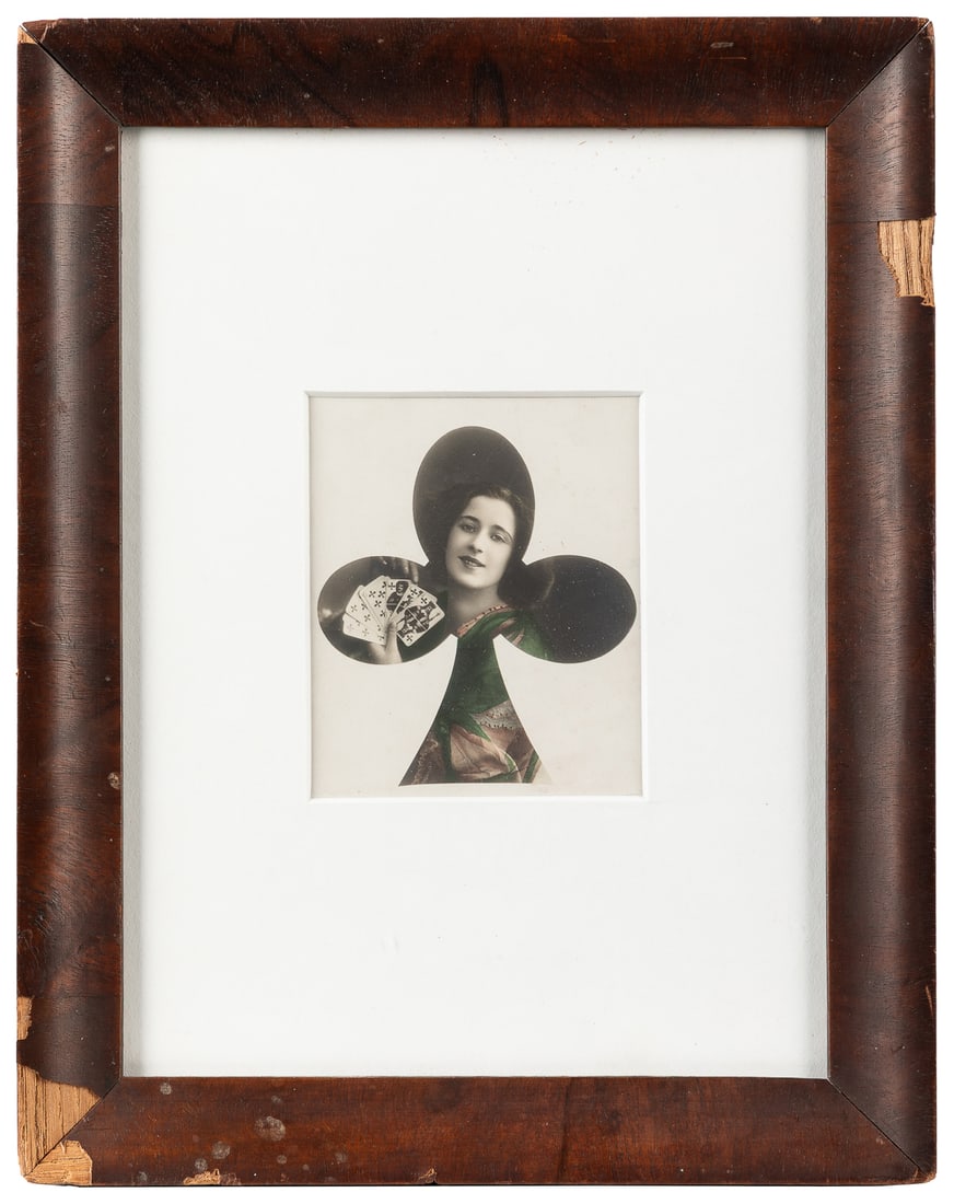 Club Shaped Photo Silhouette with Portrait of a Woman Fanni... (1 of 3)