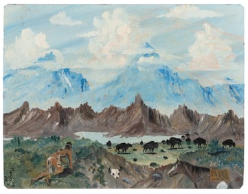 ARTIST UNKNOWN (American, 20th century). Untitled. (Hunting...