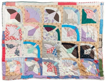 [ANTIQUE QUILT] “Carolina Lily” Variation Quilt Pattern. Ci...