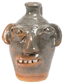 CRAIG, Burlon (American, 1914-2002). Face Jug. Not dated. S...