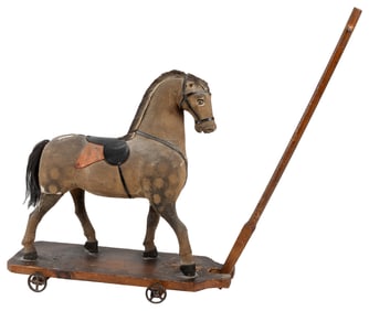 Child’s Horse Pull Toy. (Late 19th/Early 20th century). Com...