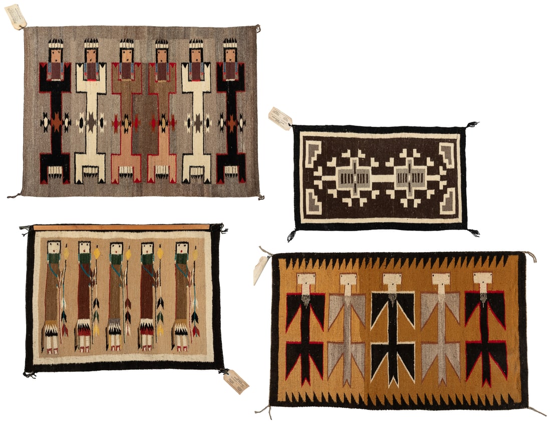 Group of Four Navajo Rugs. Mary Chee, Mary Todachine and un... (1 of 5)
