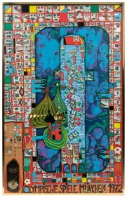 HUNDERTWASSER, Friedensreich (Austrian, 1928–2000). Olimpische Spiele Munchen.