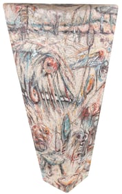 BERCAW, Ruth (American, b. 1932) Earth Shield – with Beak and Wing. Painted Construction.