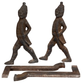 [DECORATIVE ARTS]. Pair of Hessian Andirons.
