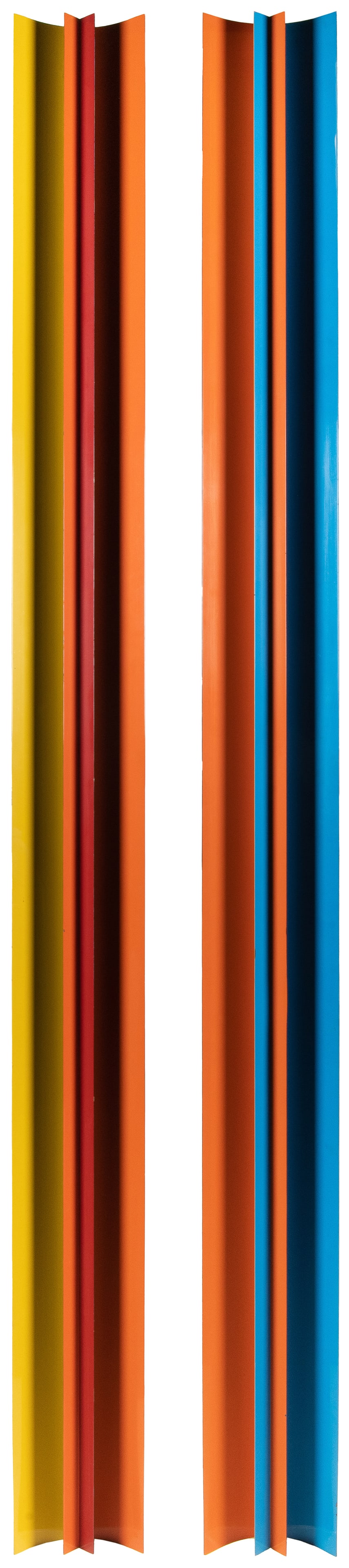 [SCULPTURE]. WOOLF, Bill (American, b. 1927). Untitled / Two Metal Stripes. (1 of 6)