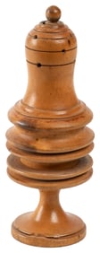 Rattling “Pepper Shaker” Coin Vase. English [?], ca. 1880. ...