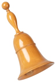 Millet Bell. Circa 1890. A very finely turned wooden bell u...
