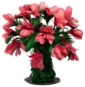 [BLACKSTONE]. Giant Flower Pot Botania. A giant red flowerp...