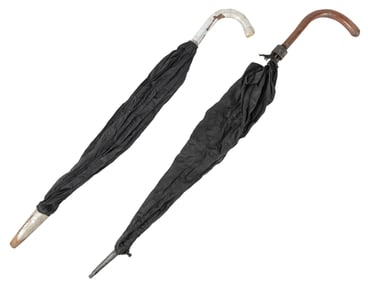 [HOUDINI]. Two Comedy/Production Umbrellas Owned by Houdini...