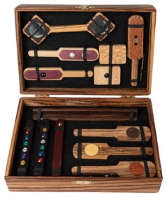 Paddle Works Set. Kent Bergmann, 2015. Cased set of various...