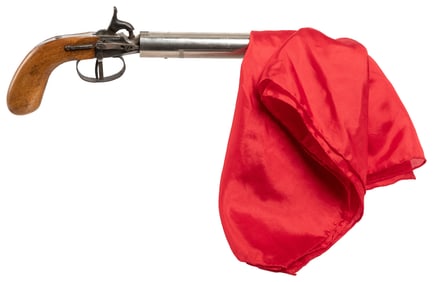 Handkerchief Pistol. Berlin: Conradi [?], 1920s. A silk han...
