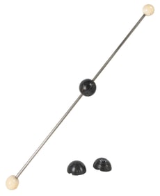 Rod, Ball, and Ring. Circa 1880s. A ball is threaded onto a...