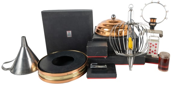 [MAGIC – MERV TAYLOR]. Group of Taylor-Made Magic Props. No...
