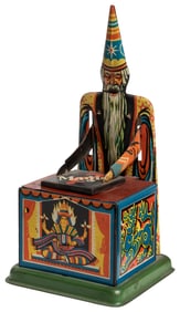 [TOY – MAGIC]. “Magie” Wizard Mechanical Bank. German, 1920...