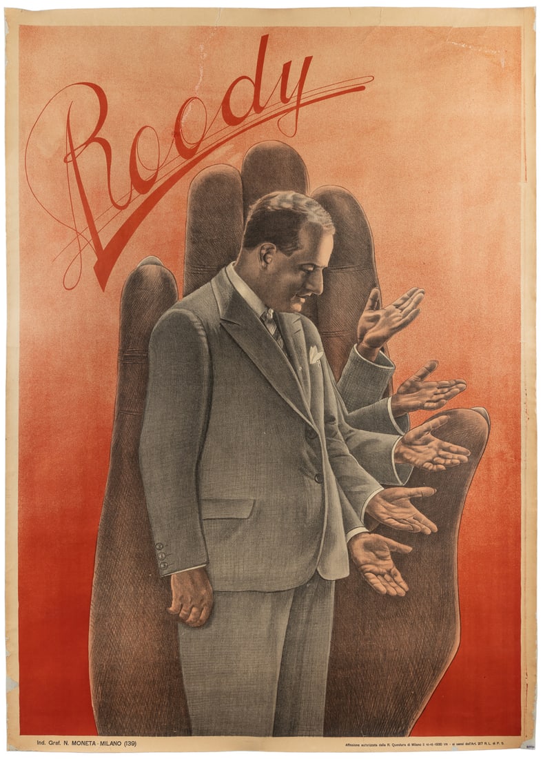 ROODY (Alfonso Parodi, 1895 - ?). Roody. [Hands]. Milan: N.... (1 of 1)
