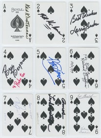 [AUTOGRAPHS]. Collection of magicians signed playing cards....