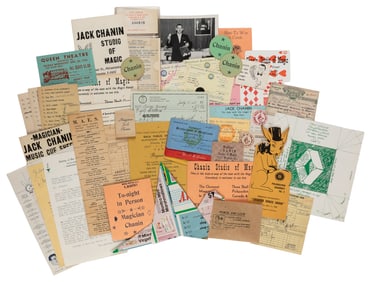 CHANIN, Jack (1907 – 97). Archive of Jack Chanin Magic Memo...