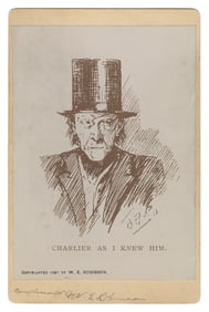 CHARLIER. Photographic sketch of Charlier Signed by Chung L...