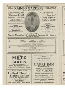 HOUDINI (Erik Weisz, 1874 – 1926). Houdini Orpheum Circuit ...
