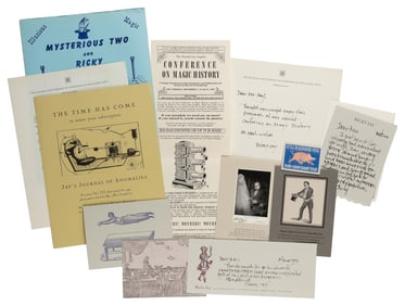 JAY, Ricky (1946 – 2018). Archive of Ricky Jay Ephemera. 19...
